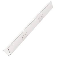 Task Lighting 24" 20 amp 120 volt White 2 Duplex Receptacle Under Cabinet Power Strip